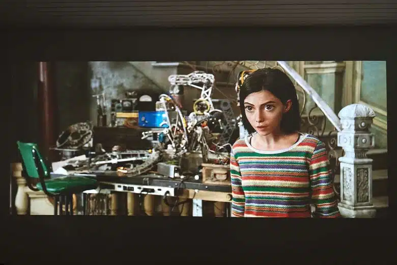 Test de projection sur le film « Alita, Battle Angel ».