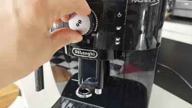 Réglage de l'intensité du café.