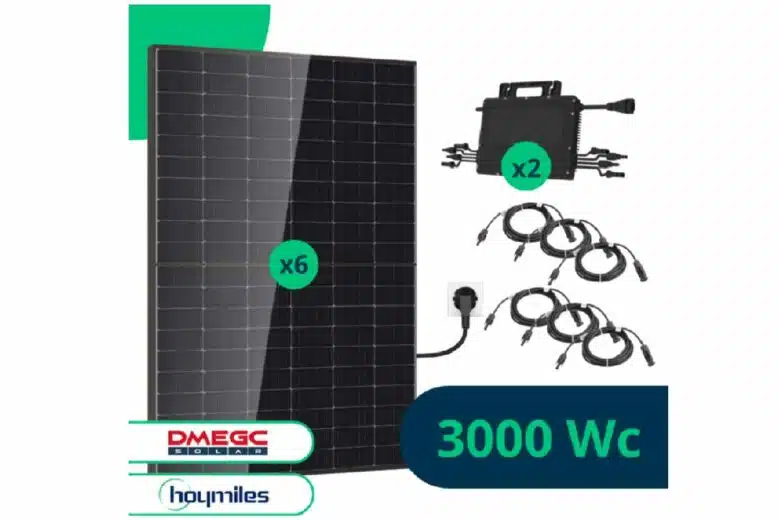 Kit Solaire Plug and Play 3000 Wc Bifacial, DMEGC, Hoymiles