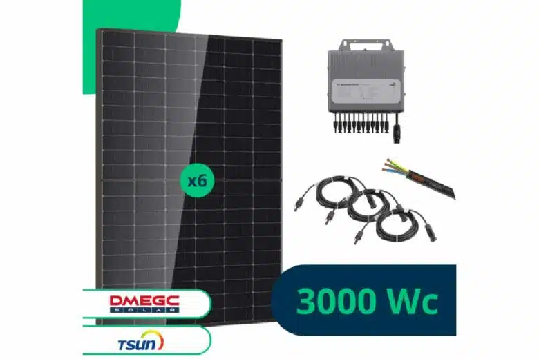 Kit Solaire 3000 Wc Bifacial, DMEGC, TSUN, Communication intégrée