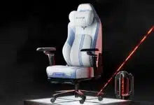 La chaise gaming AutoFull M6 Ultra :en version blanche.