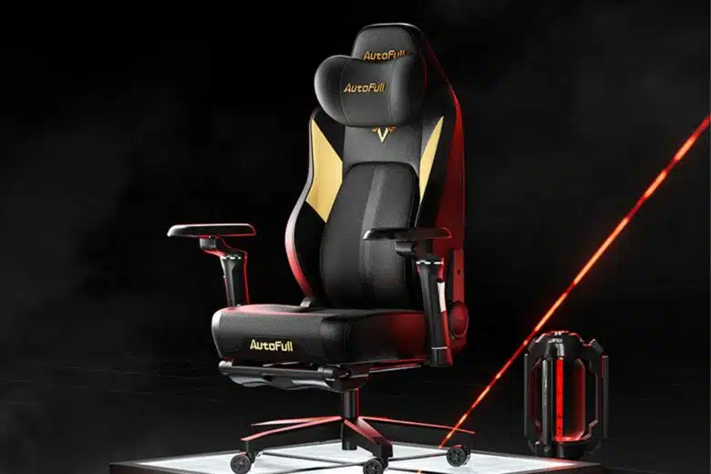 La chaise gaming AutoFull M6 Ultra en version noire.