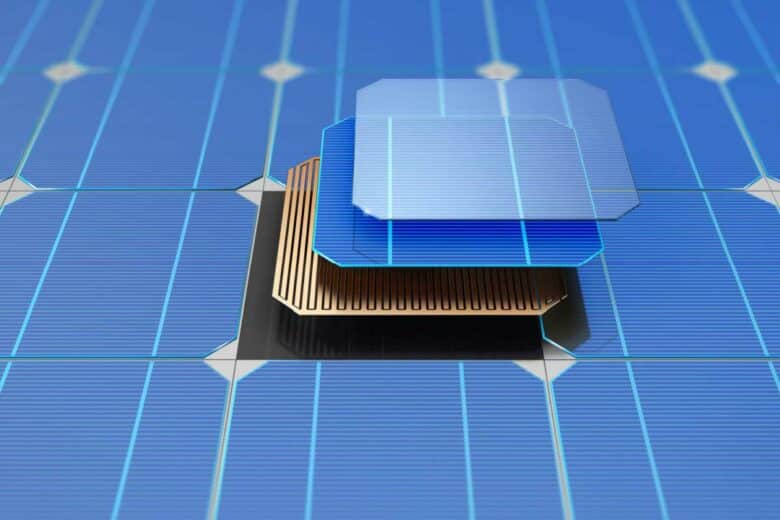 Décomposition de la structure d'un panneau photovoltaïque.