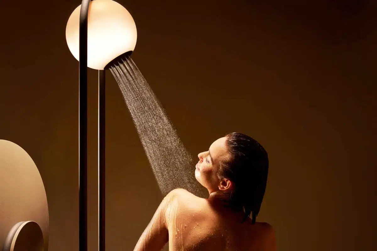 Une douche futuriste.