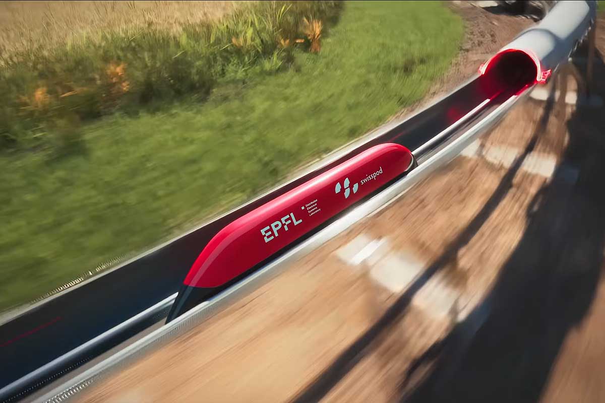 Des essais d'un train hyperloop ont eu lieu en Suisse dernièrement.