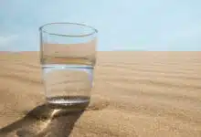 Un verre d'eau dans le désert.