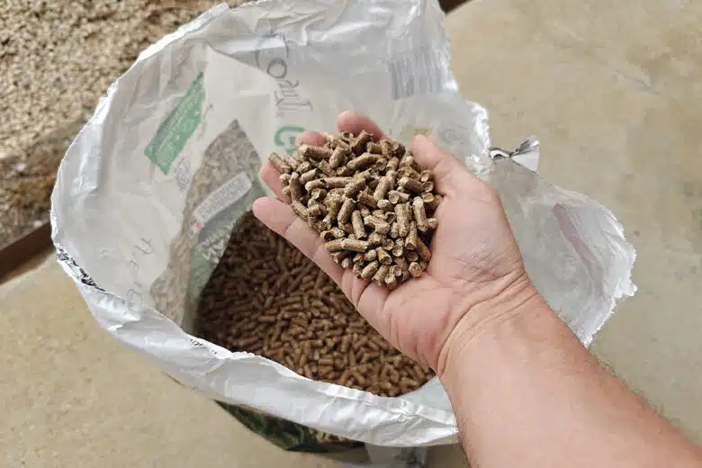 Des pellets de bois.