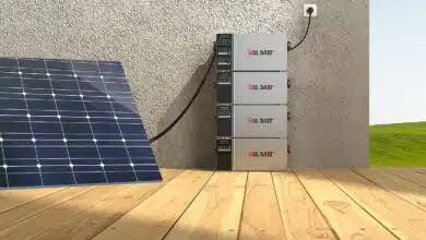 Système de stockage d'énergie pour balcon.