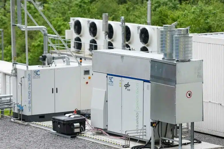 Le site pilote pour les tests de la micro turbine à hydrogène.