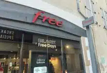 Façade d'une boutique Free.