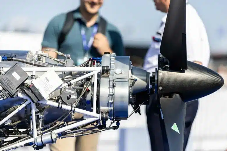 Une turbine d'avion alimentée à l'hydrogène.