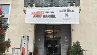 L'exposition Banksy and Warhol au Wegil à Rome.