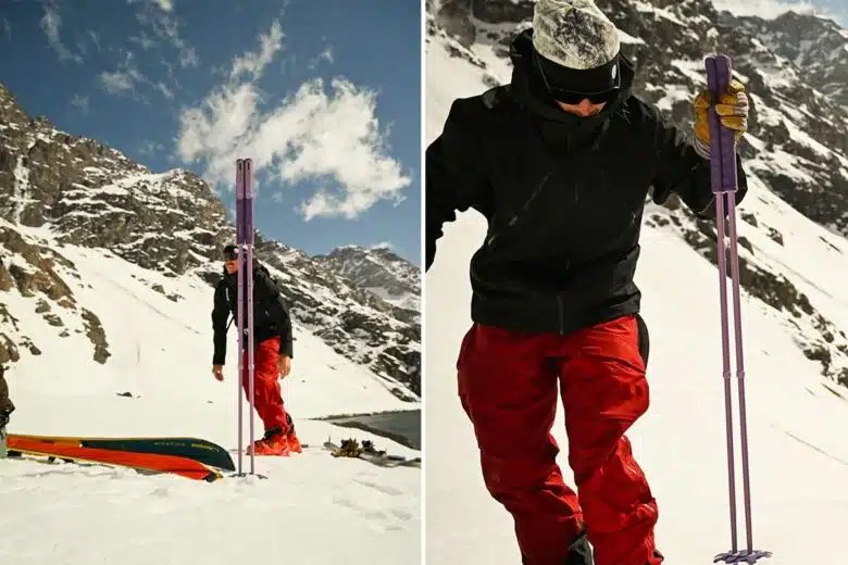 Les bâtons de ski magnétique Yardsale.