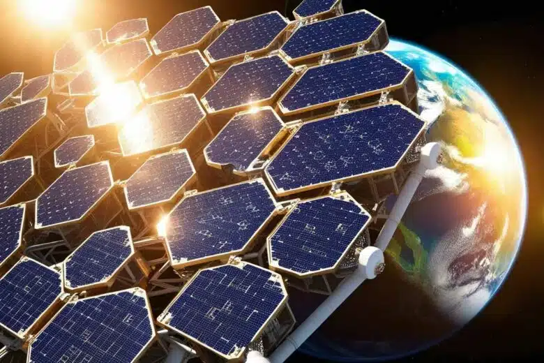 Une centrale solaire spatiale.