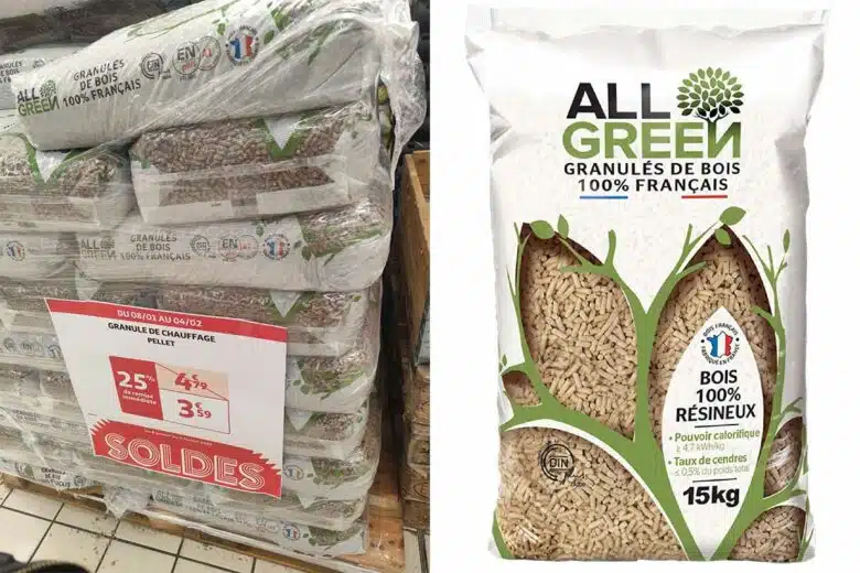 Pellet 100% bois naturel français Flamino All Green 15 kg