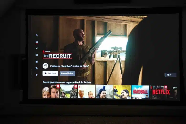 Un vidéoprojecteur compatible nativement avec Netflix.