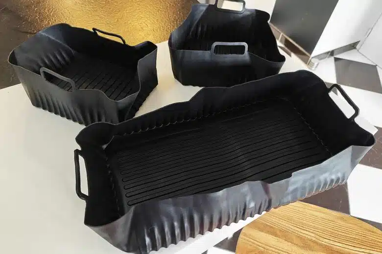 Des moules en silicone pour airfryer.