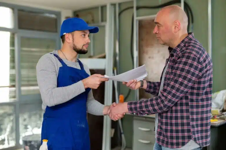 Accord pour des travaux entre un propriétaire et un artisan.