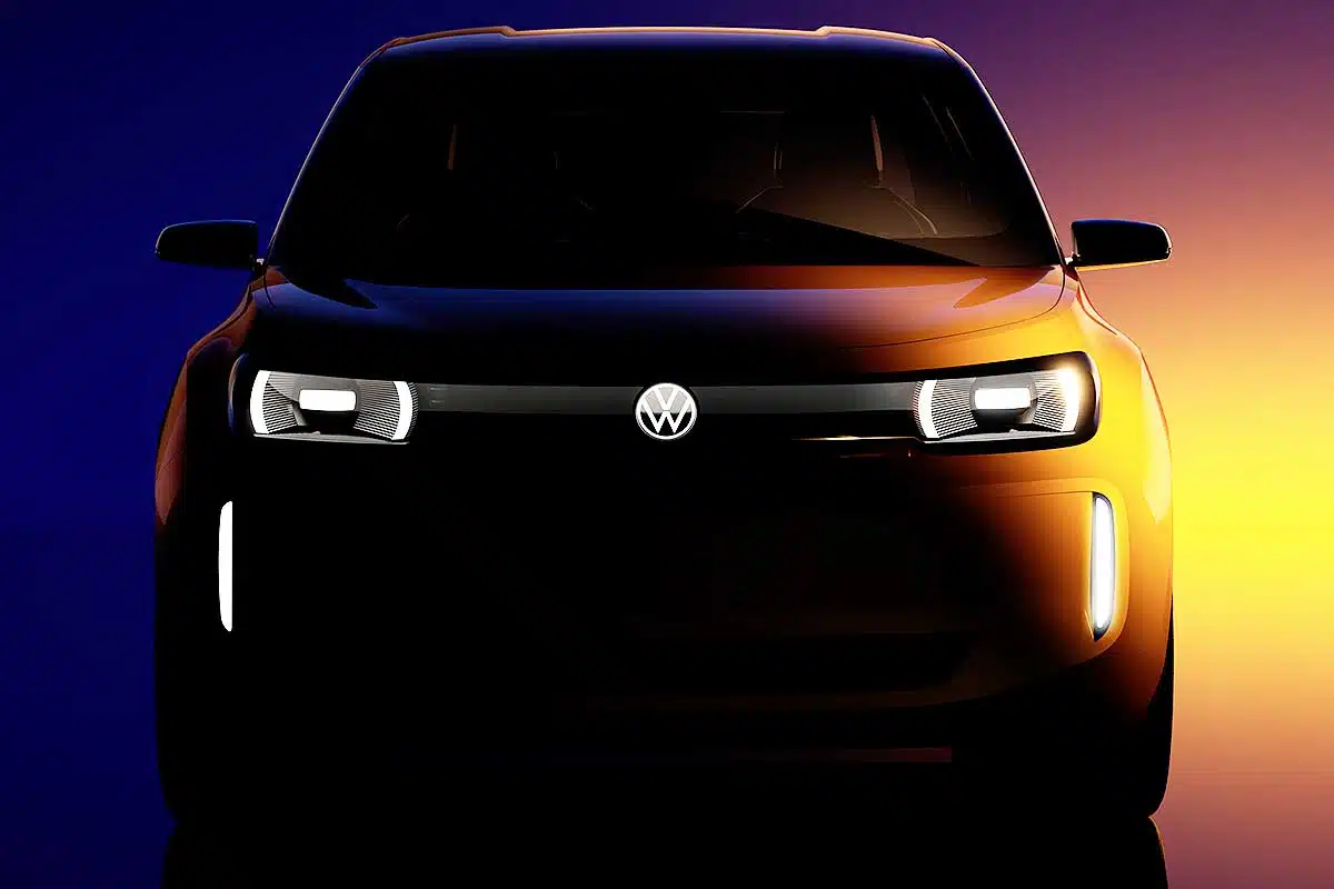 Face avant de la future ID 1 de Volkswagen.