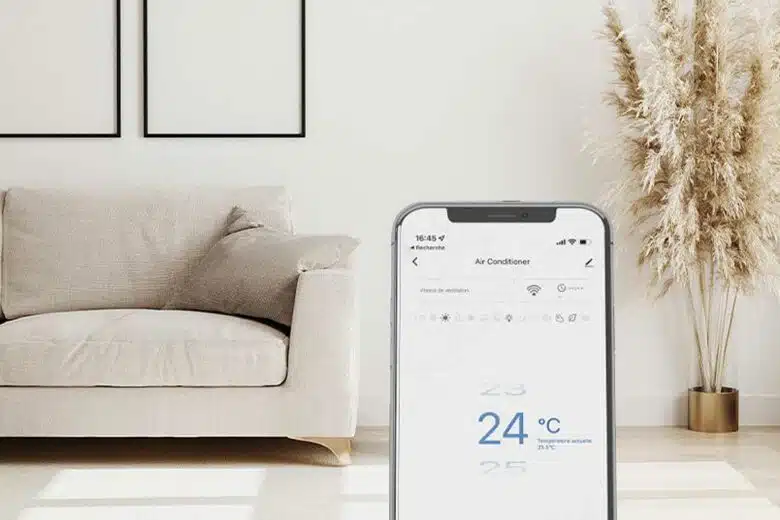 Une climatisation réversible pilotables depuis son smartphone.