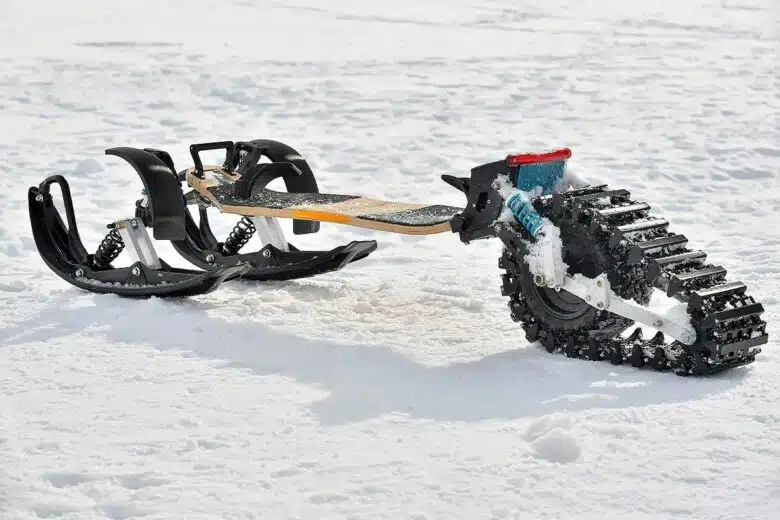 Un sternboard en configuration neige.