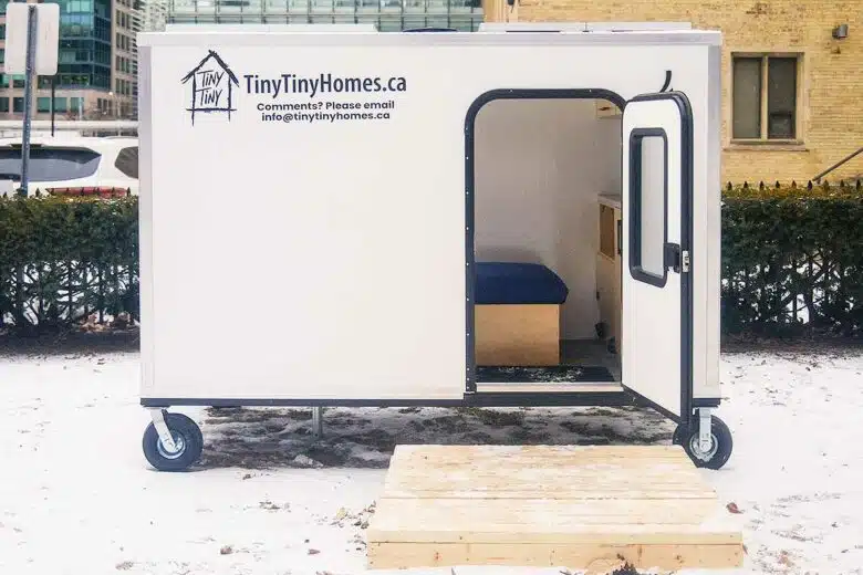 Une mini tiny house destinée aux sans-abris.