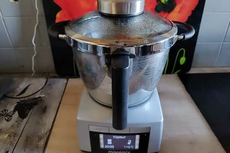 Le CookExpert pendant une cuisson vapeur de légumes.