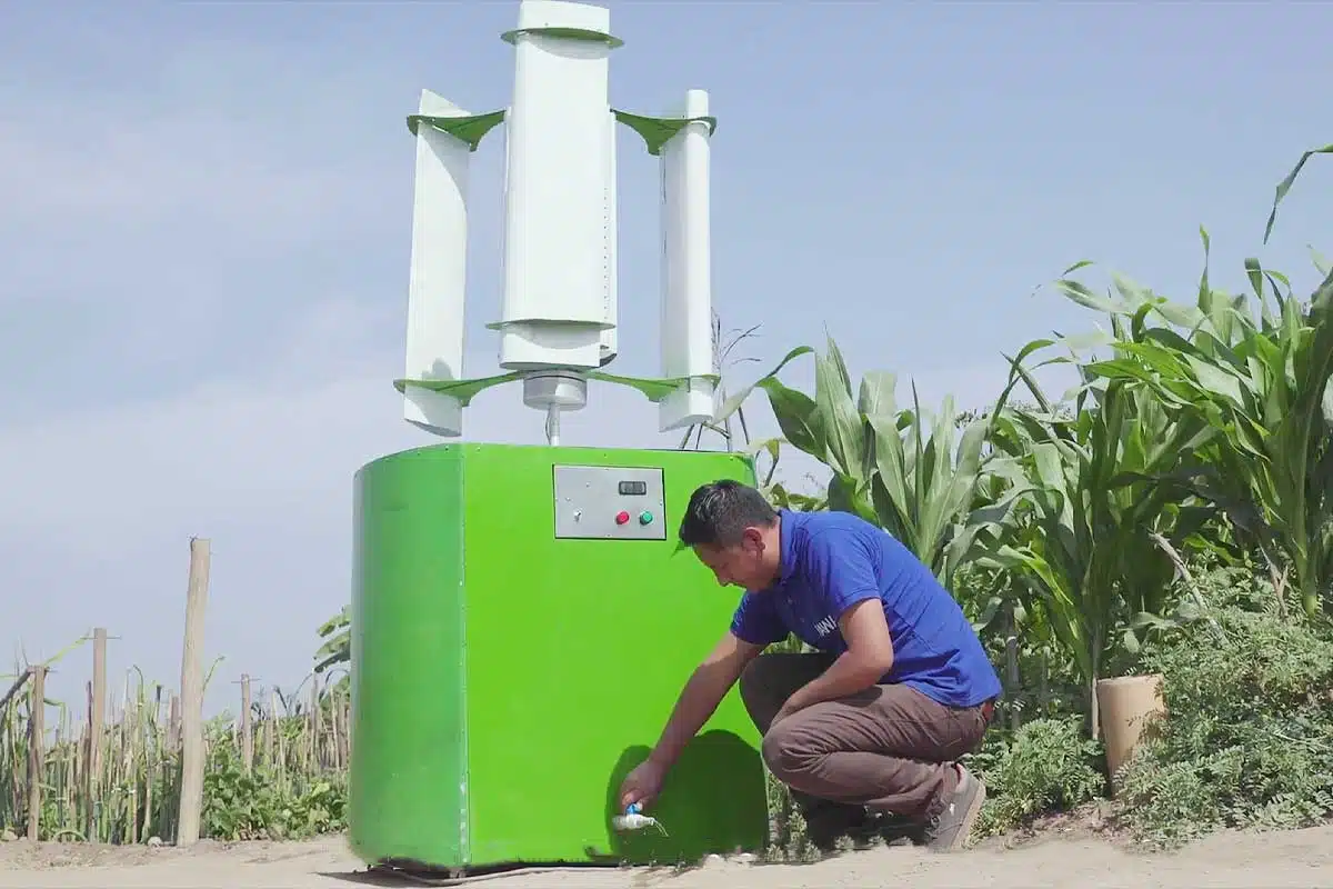 YAWA permet de produire jusqu'à 300 l d'eau par jour de manière autonome.