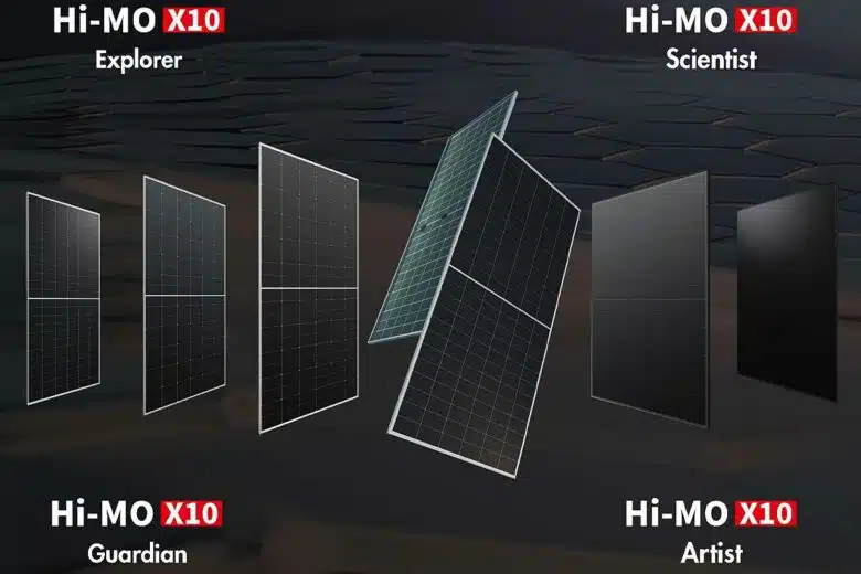 Les panneaux solaires Hi-MO X10 se déclinent en 7 versions différentes.