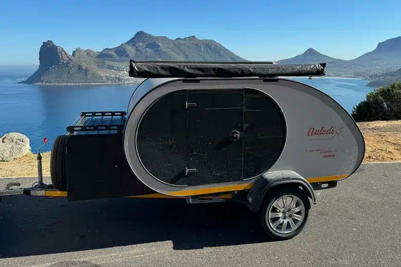 Une caravane teardrop Naledi Campers.