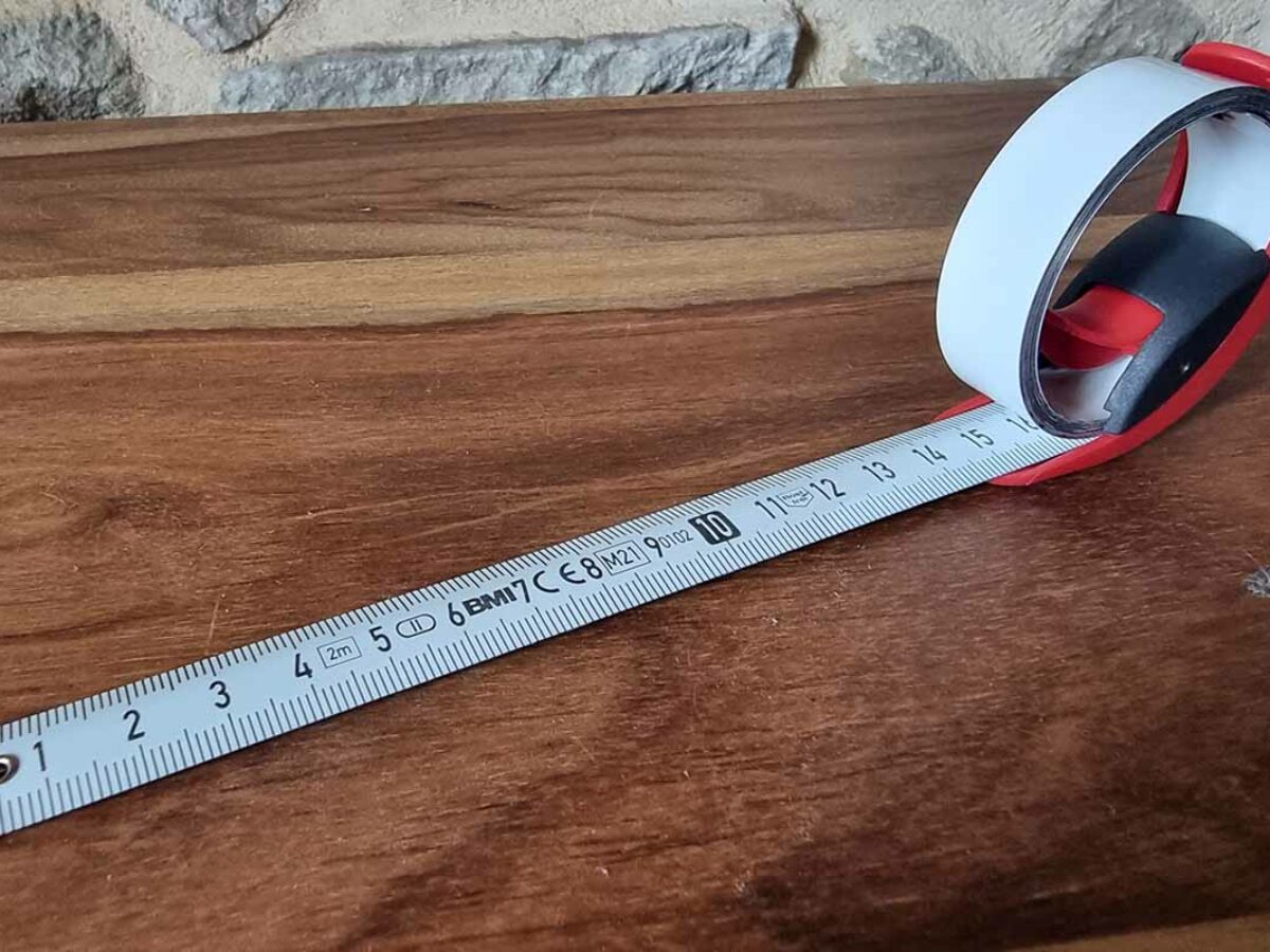 BMI Mètre à ruban de poche (rouge) 5 m, fabriqué en Allemagne : :  Bricolage