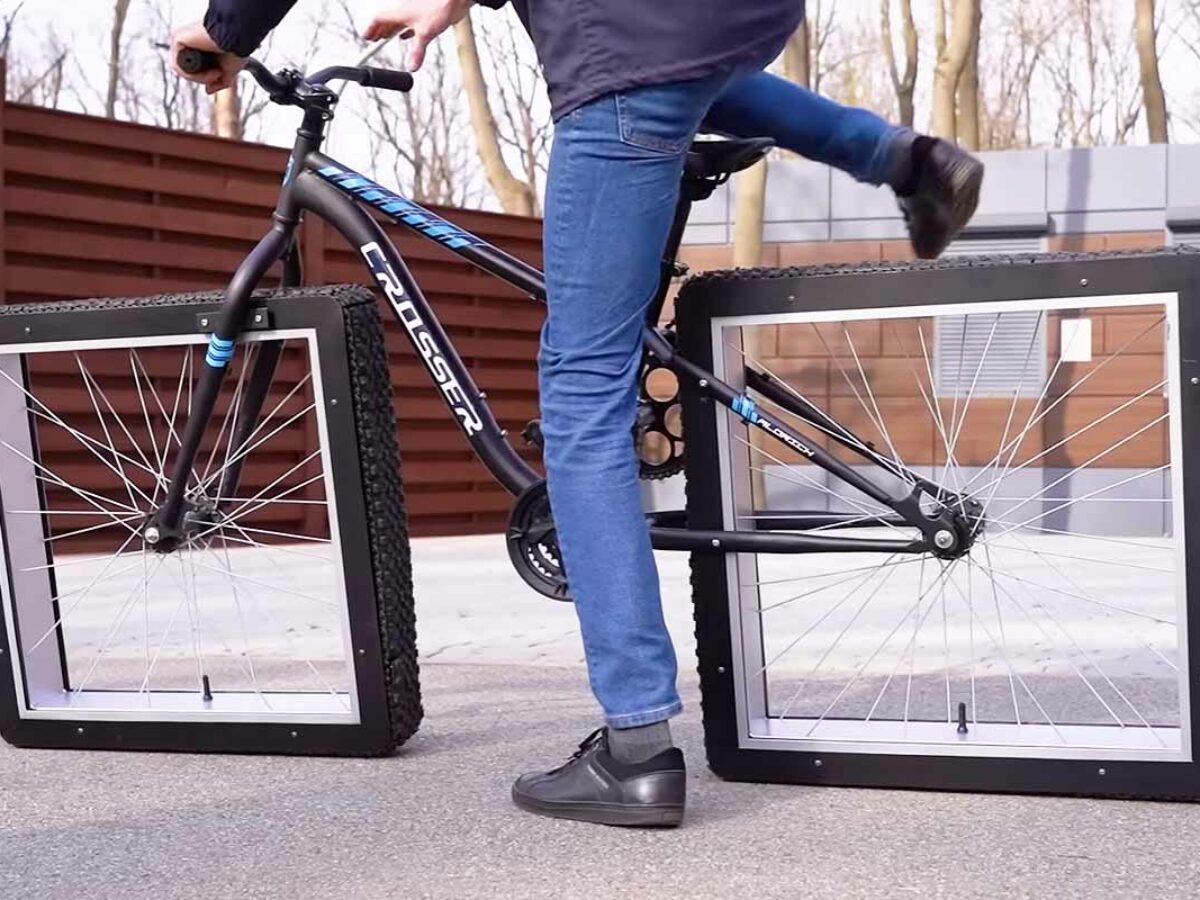 L'invention d'un vélo avec des roues carrées totalement fonctionnelles ! -  NeozOne