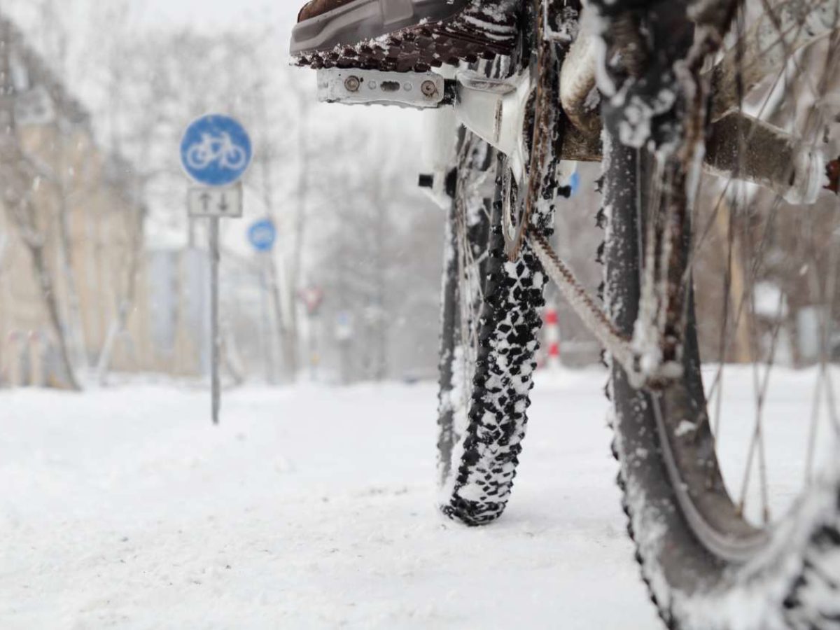 Déplacements à vélo l'hiver : des pneus adaptés !