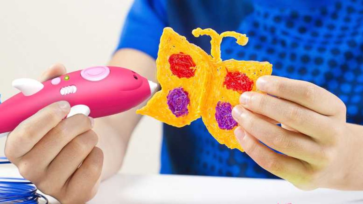 Pink Dolphin Wireless My First 3D Pen for Kids by Oaxis 